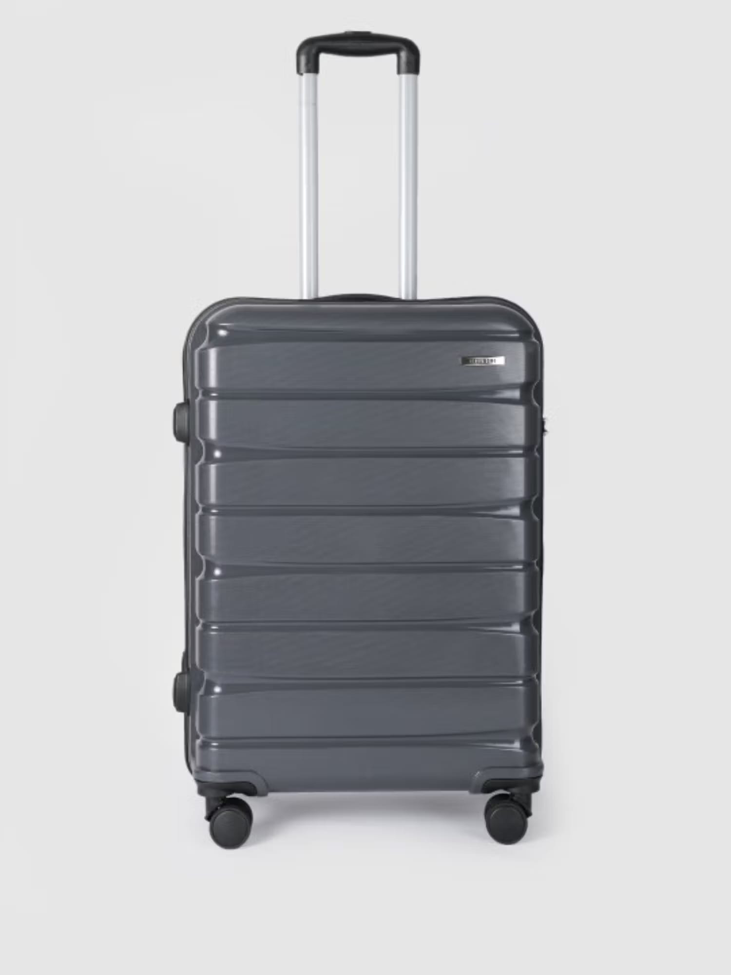 Teakwood Unisex Grey Solid Hard Sided cabin Size Trolley Bag Nykaa Fashion sale