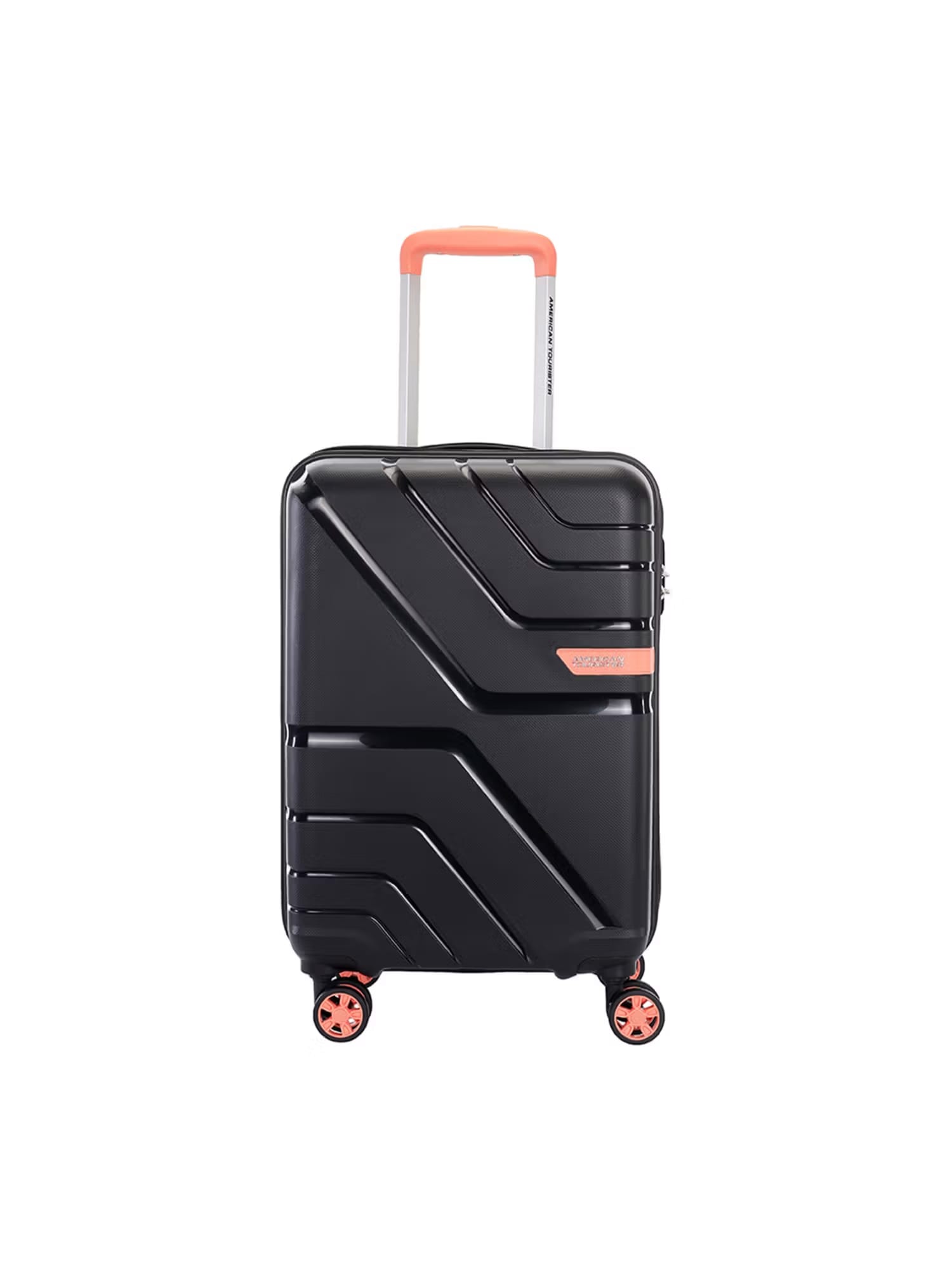 American Tourister Upland Sport Solid 8 Spinner Wheel Hard Side Trolley Bag - Black Nykaa Fashion sale