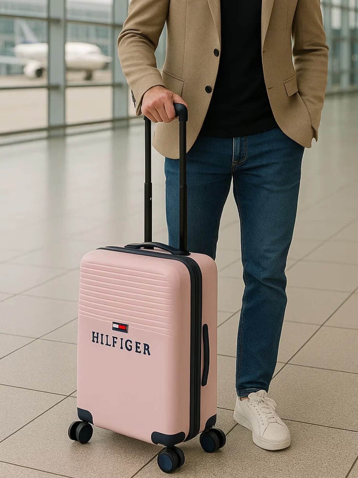 Tommy Hilfiger Unisex Mckinley Hard-Sided Cabin Trolley Bag - Rose Pink Nykaa Fashion sale