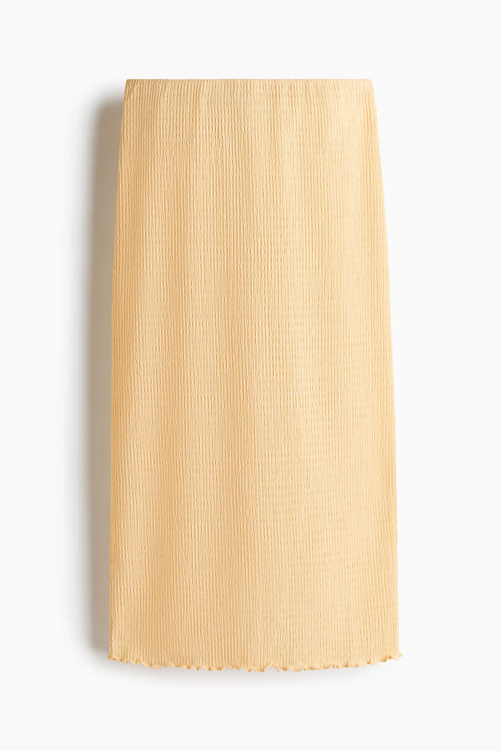 H&M Women Yellow Smocked Skirt Nykaa Fashion sale