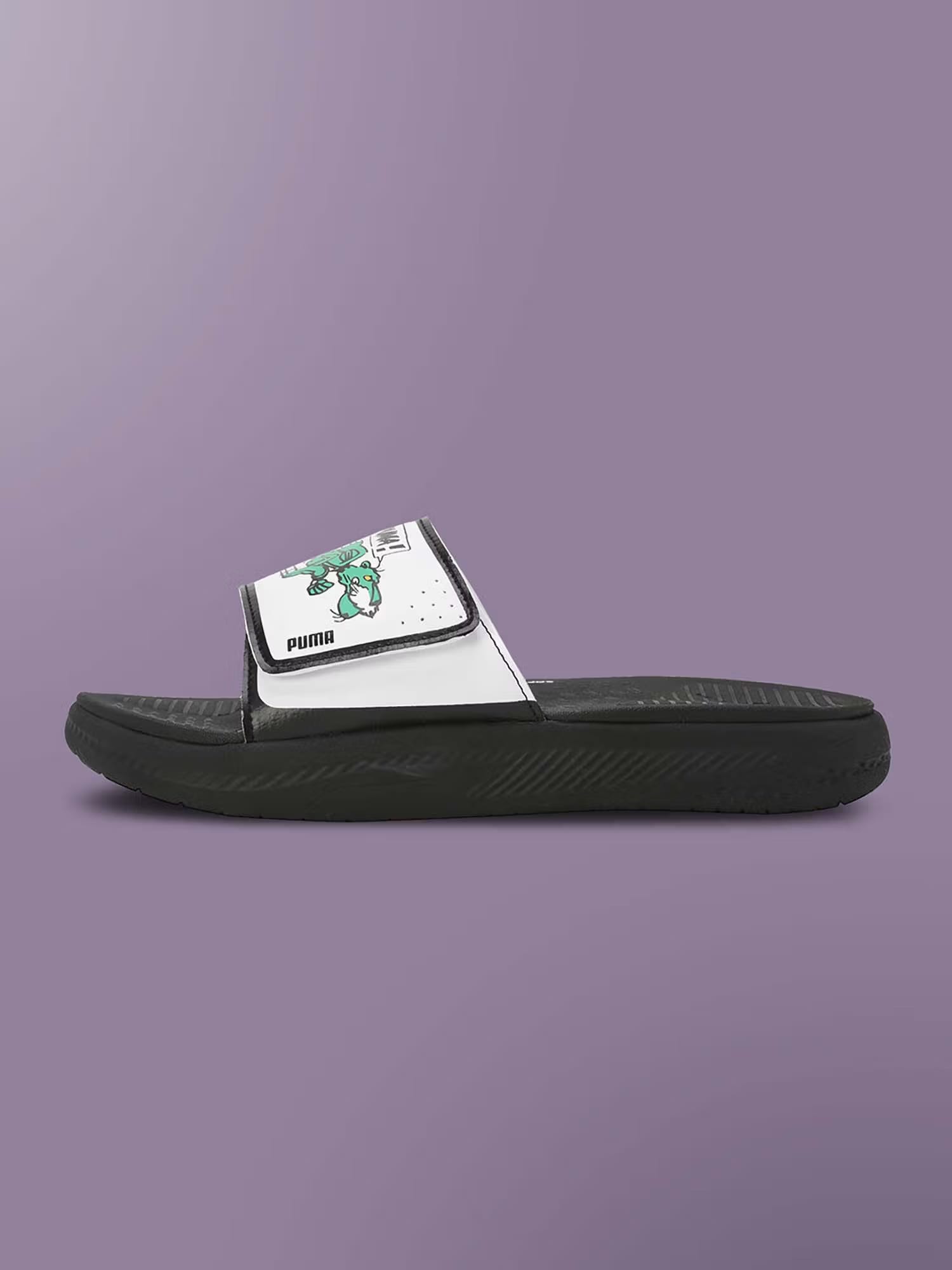 Puma Softride Slide Super Men's Black Sliders Nykaa Fashion sale