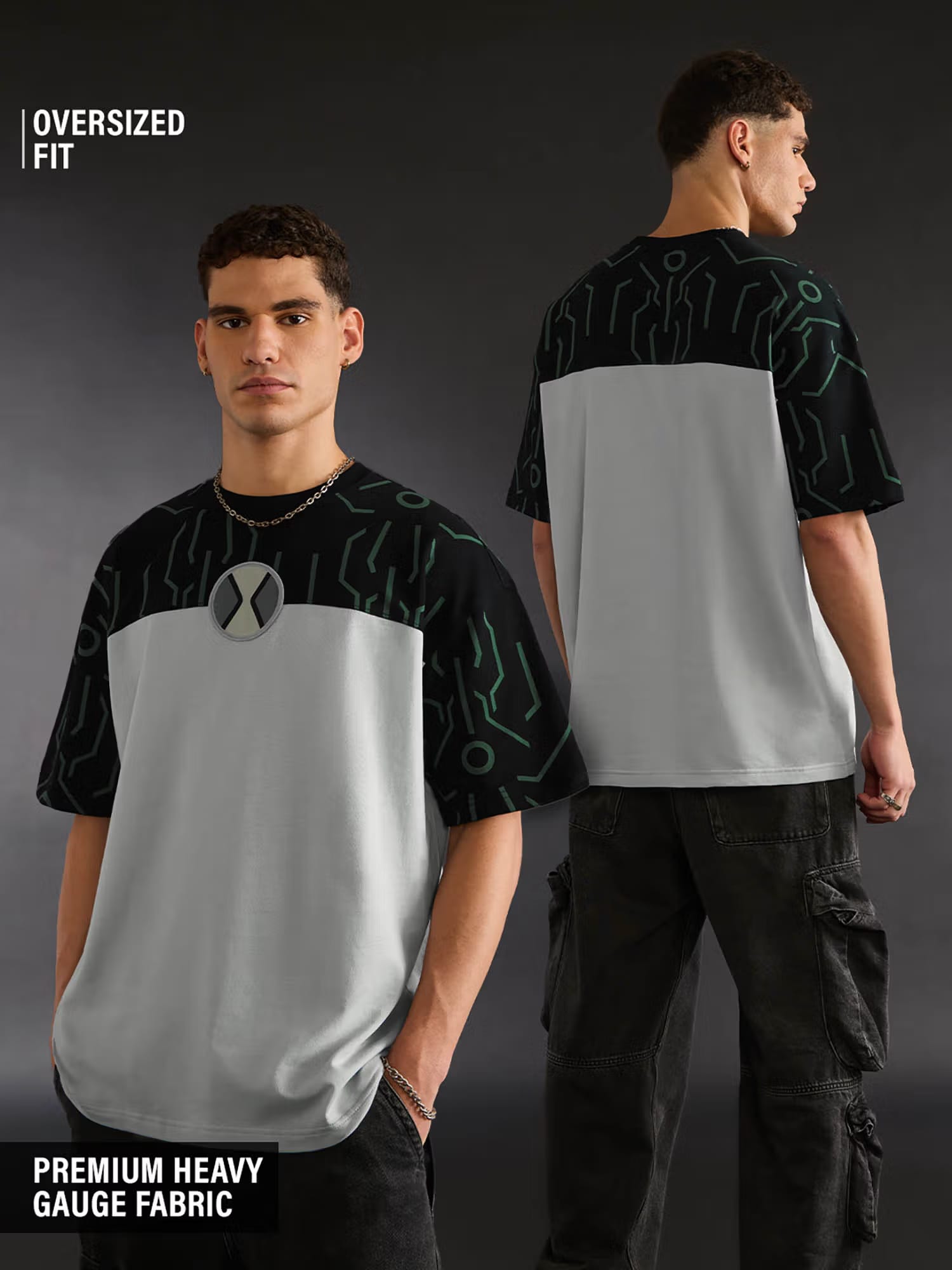 The Souled Store Official Ben 10 Upgrade Men Oversized T-Shirt Nykaa Fashion sale