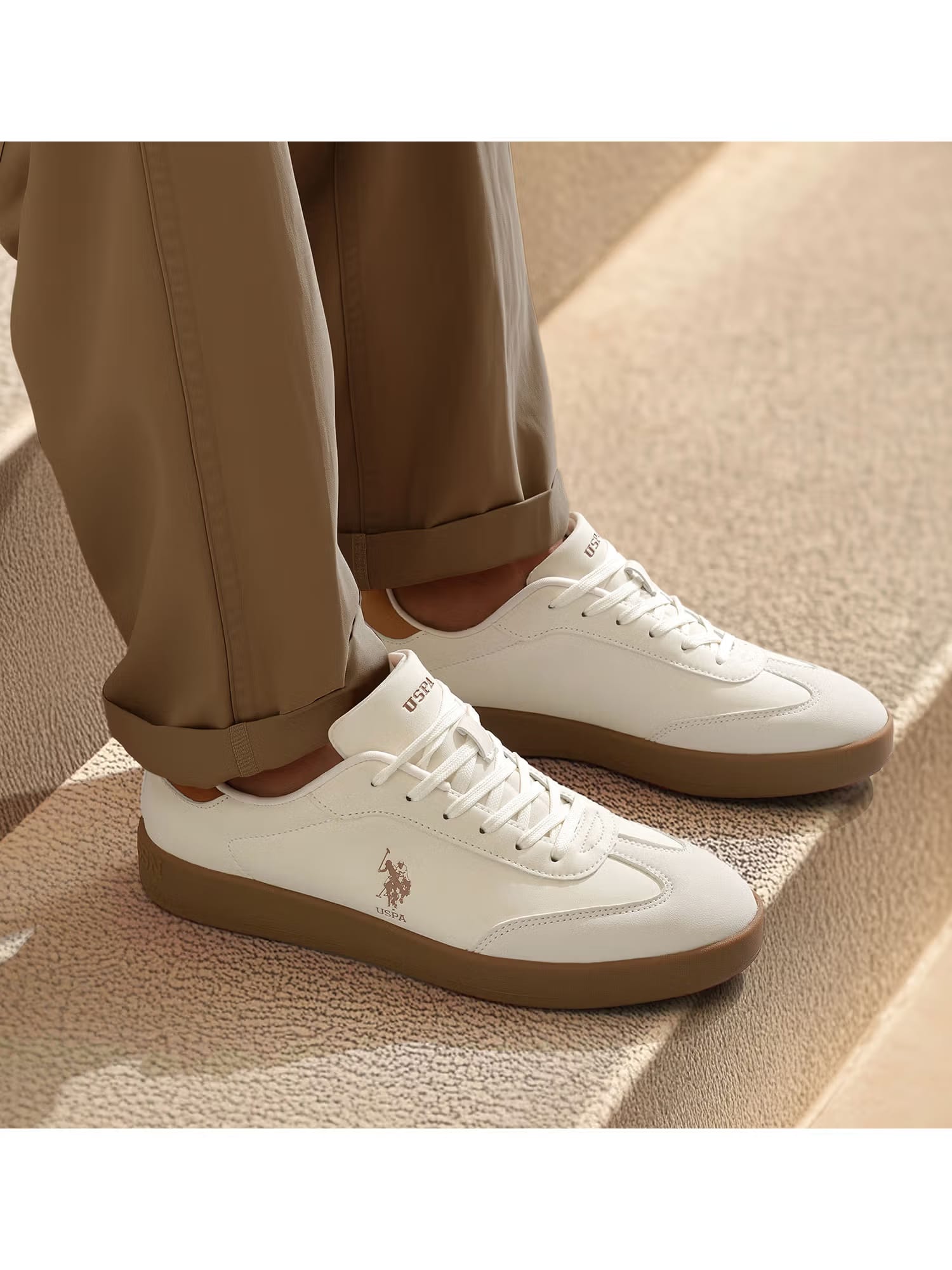 U.S. Polo Assn. Beige Coba 2.0 Casual Sneakers Nykaa Fashion sale