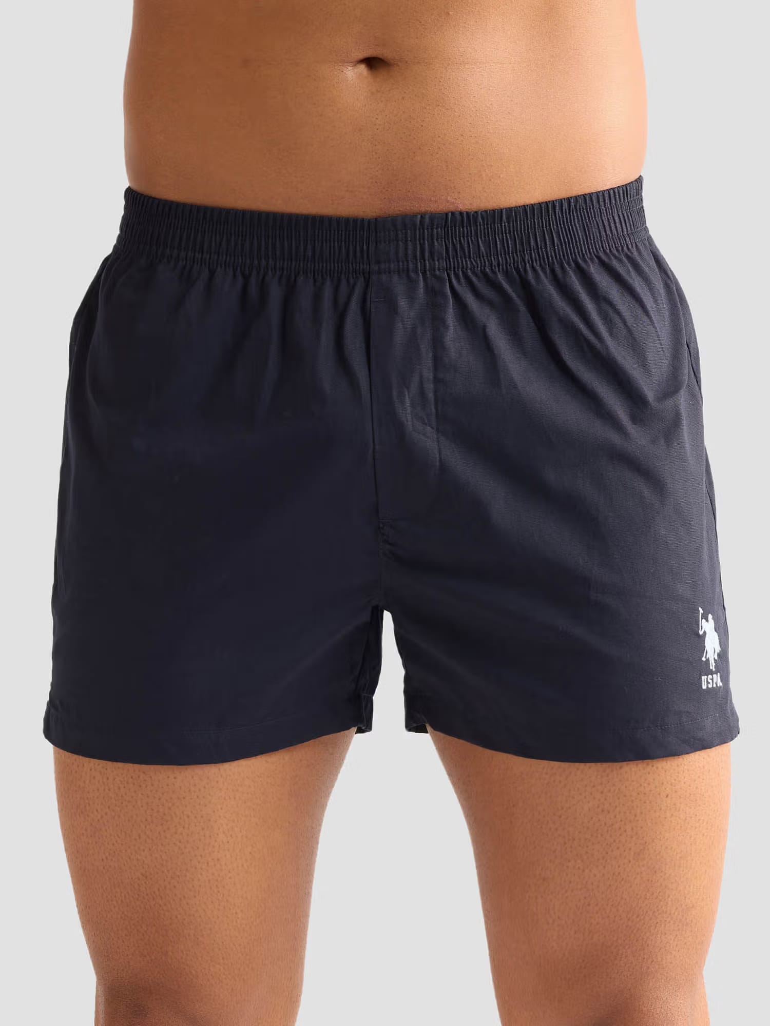 U.S. Polo Assn. Navy Blue Pure Cotton Boxer Shorts Nykaa Fashion sale