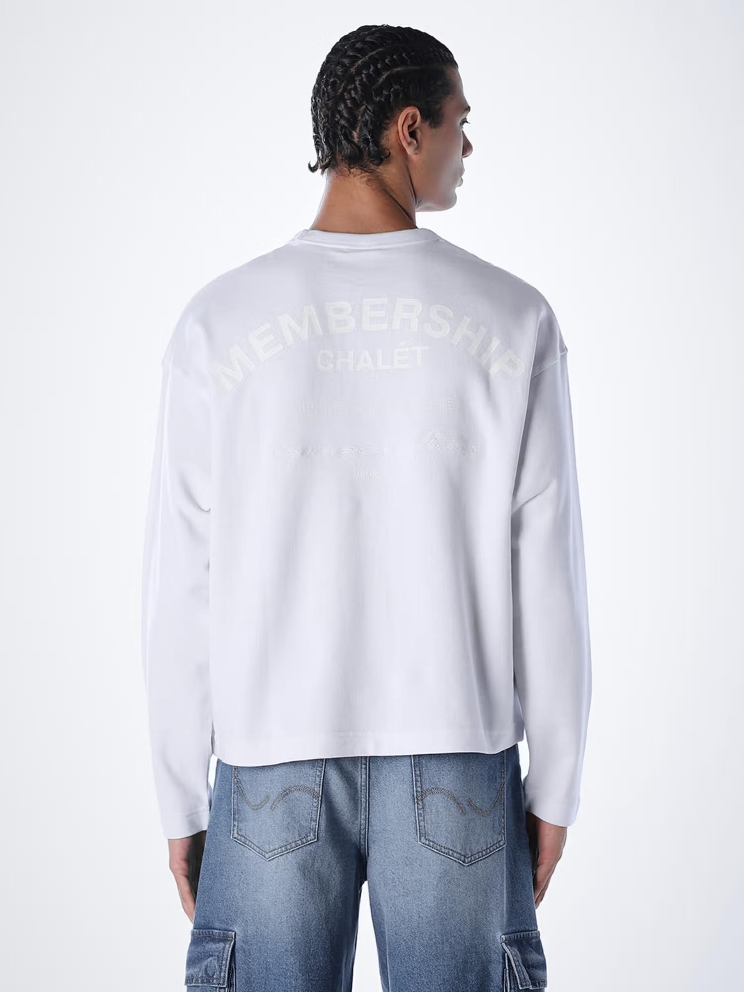 Jack & Jones Regular Fit Solid White Sweatshirt Nykaa Fashion sale