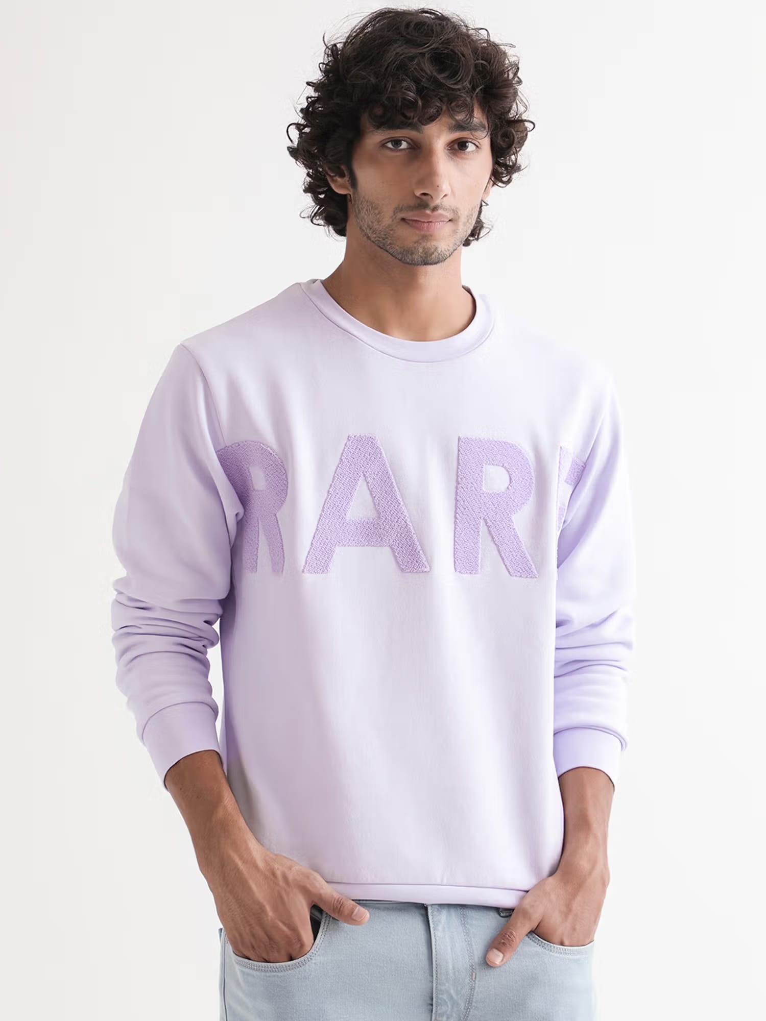 Rare Rabbit Tisot Embroidered Sweatshirt, Purple Nykaa Fashion sale