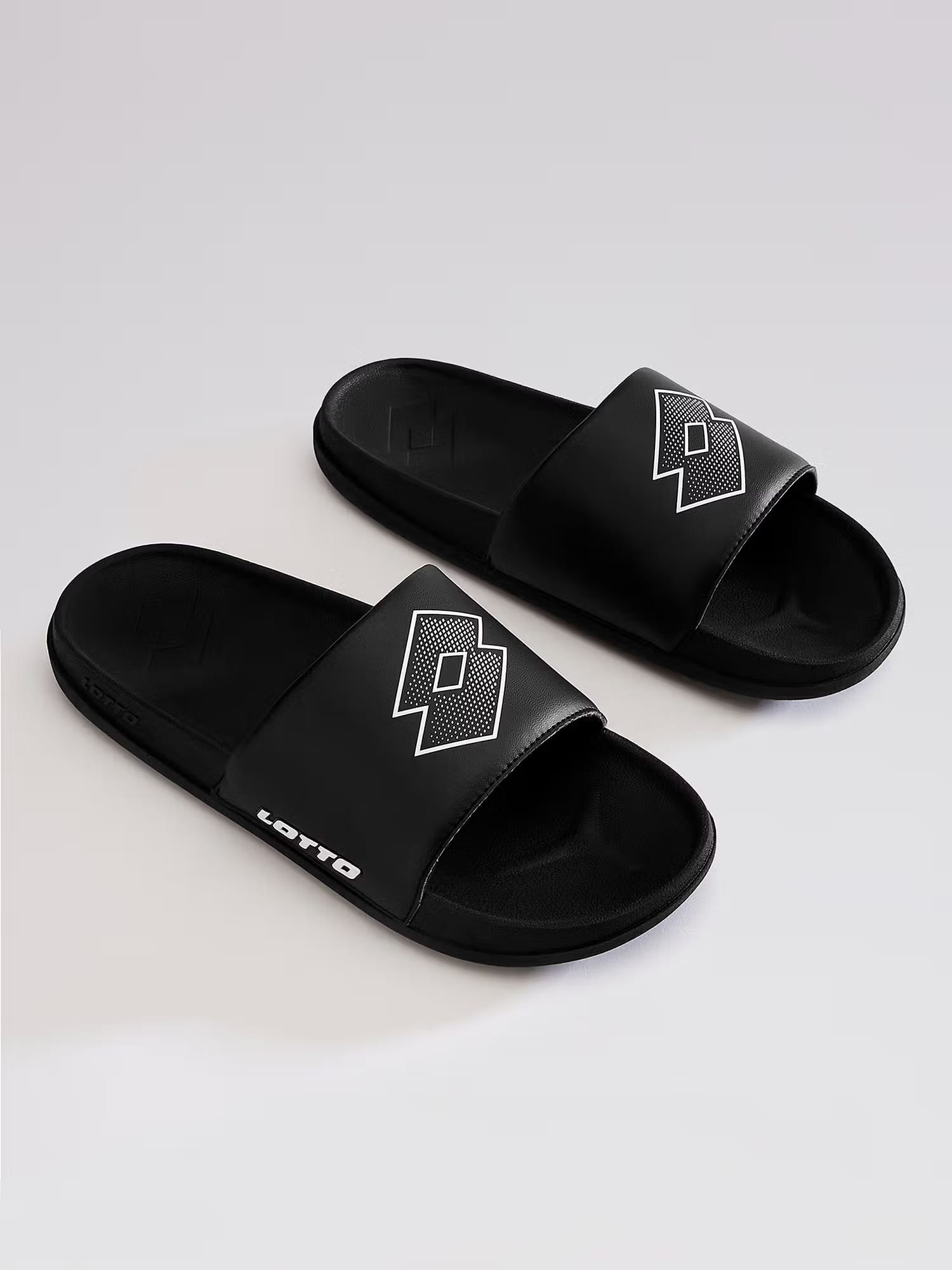 LOTTO Enduro Plus Black Sliders for Men Nykaa Fashion sale