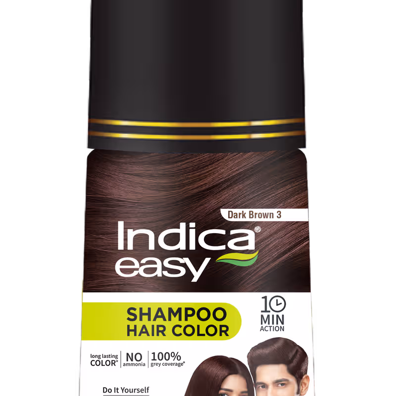 Indica Hair Color Shampoo Pump - Dark Brown 3 Nykaa sale