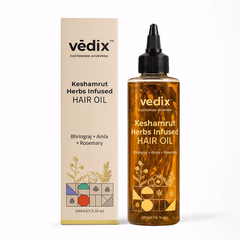 Vedix Keshamrut Herbs Infused Ayurvedic Anti-Hairfall Oil Nykaa sale