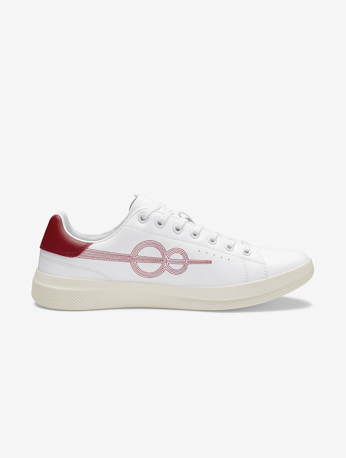 one8 Seam Classic Sneakers (White-Red) Flipkart sale