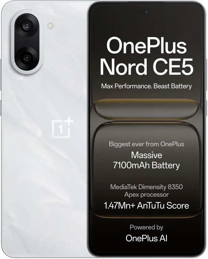 OnePlus Nord CE5 5G (8 GB, 128 GB, Marble Mist) Flipkart GOAT Sale 2026