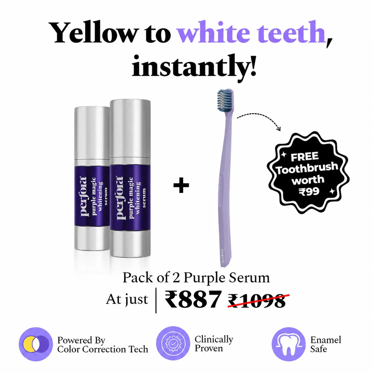 Perfora Purple Serum, Instant Teeth Whitening Solution Perfora sale