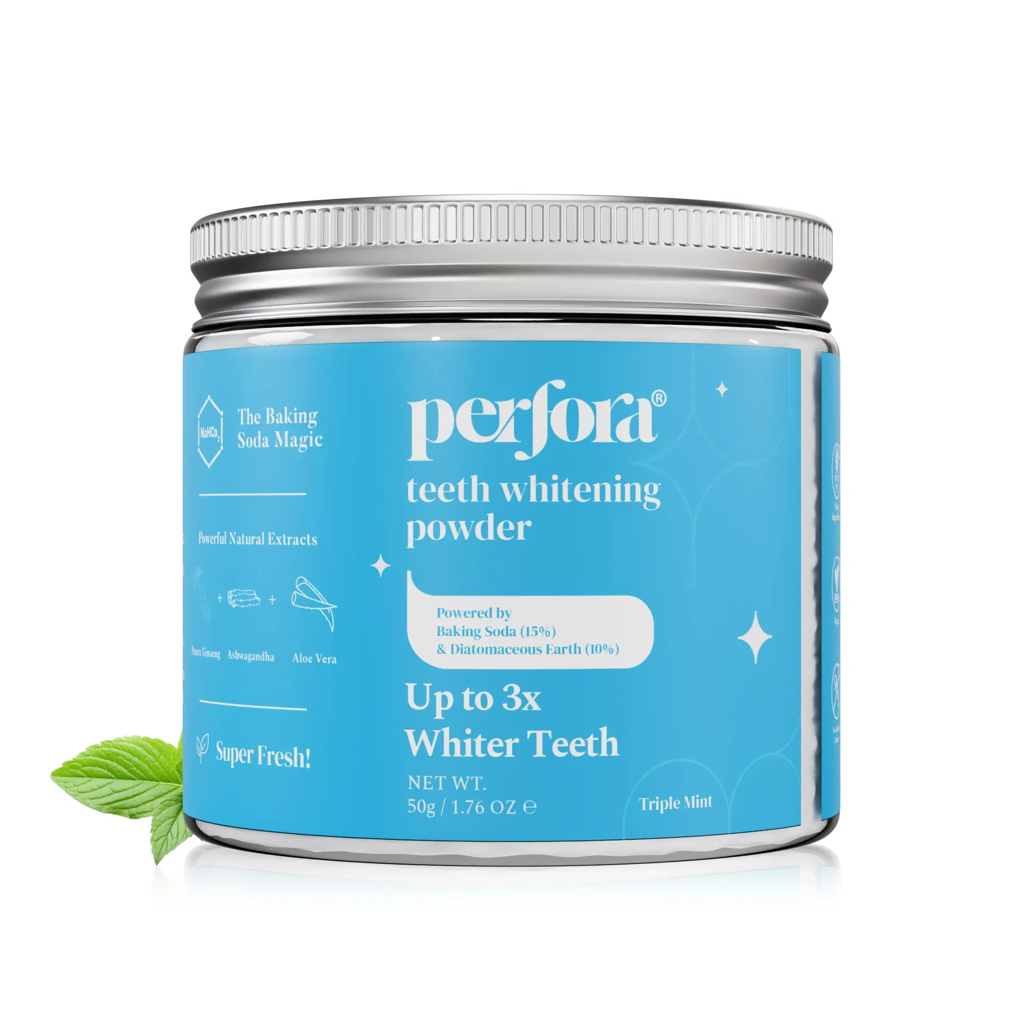 Perfora Peroxide Free Teeth Whitening Powder, 50 g Perfora sale