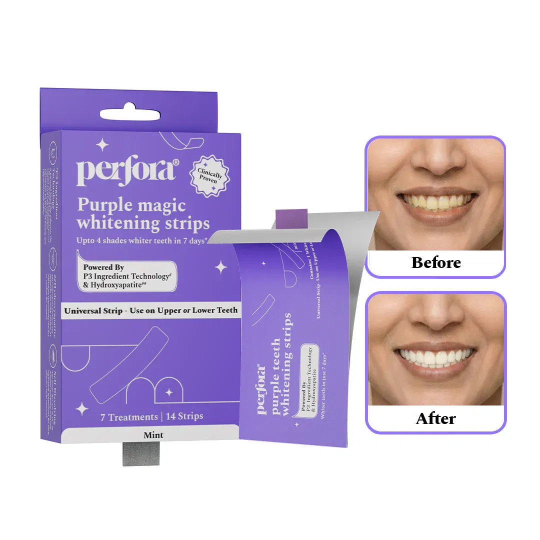 Perfora Purple Magic Self Dissolving Teeth Whitening Strips, 14 Strips Perfora sale