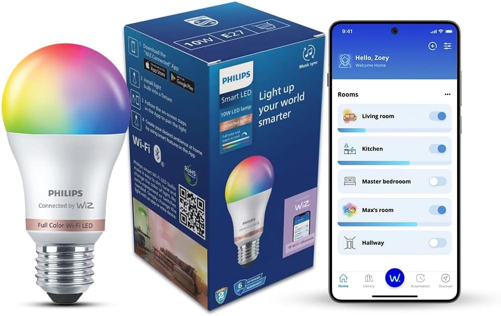 Philips Hue White & Colour Ambiance E27 Bulb