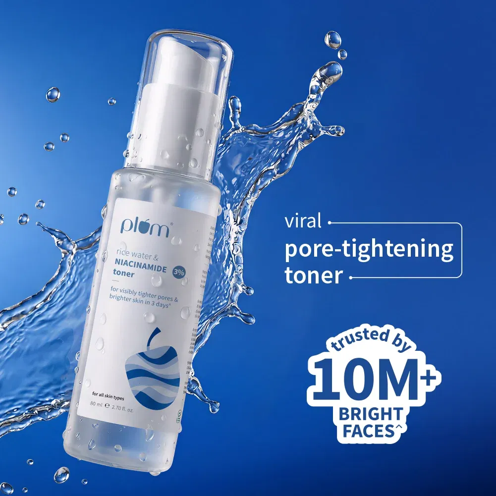 Plum 3% Niacinamide & Rice Water Toner Plum sale