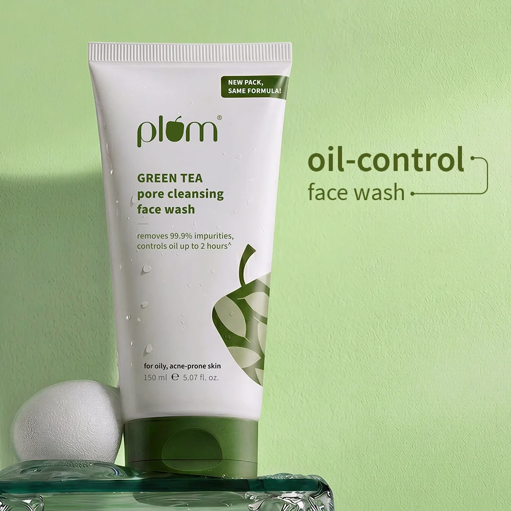 Green Tea Pore Cleansing Face Wash For Oily & Acne-Prone Skin Plum Goodness sale