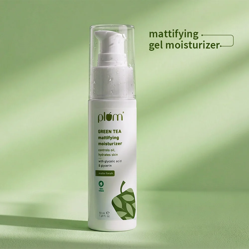 Green Tea Mattifying Moisturizer for Oily & Acne-Prone Skin Plum Goodness sale
