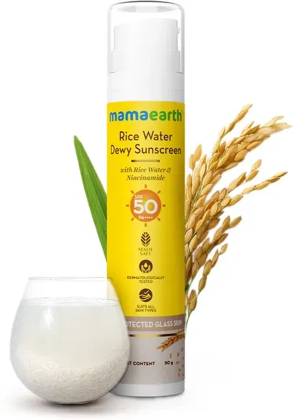 Mamaearth Rice Water Dewy Sunscreen SPF 50