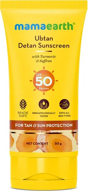 Mamaearth Ubtan De-Tan Sunscreen SPF 50