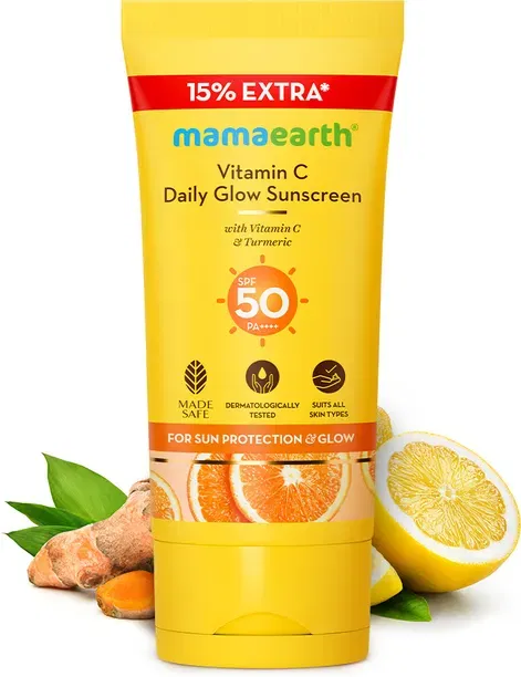 Mamaearth Daily Glow Sunscreen (Vit C, Turmeric) SPF 50