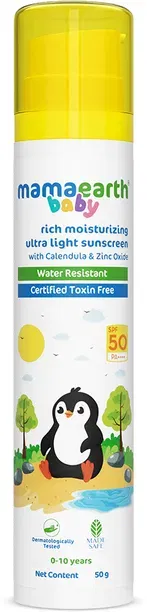 Mamaearth Rich Moisturizing Sunscreen for Babies SPF 50