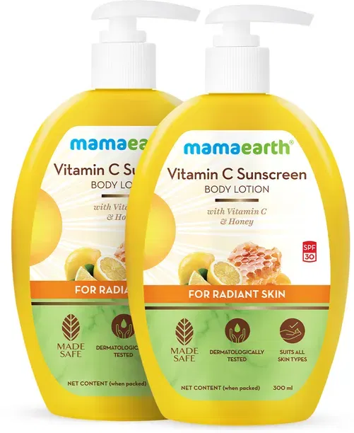 Mamaearth Vitamin C Sunscreen Body Lotion SPF 30