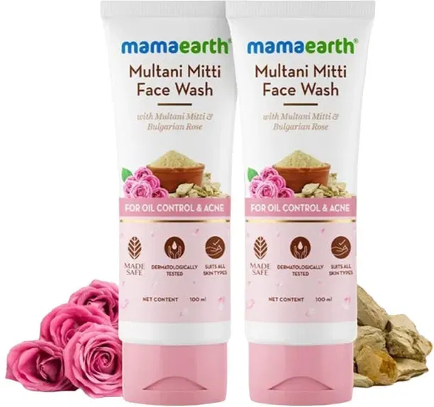 Mamaearth Multani Mitti & Bulgarian Rose Face Wash
