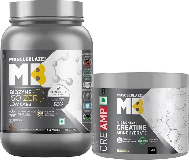 MuscleBlaze Biozyme Iso-Zero Isolate + Creatine