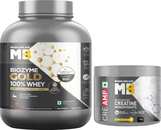 MuscleBlaze Biozyme Gold 100% Whey + Creatine