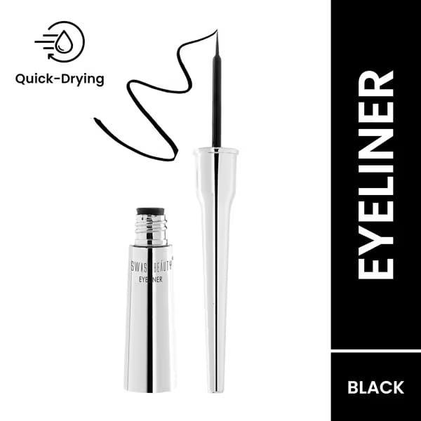 Swiss Beauty Liquid Eyeliner Jet Black Waterproof