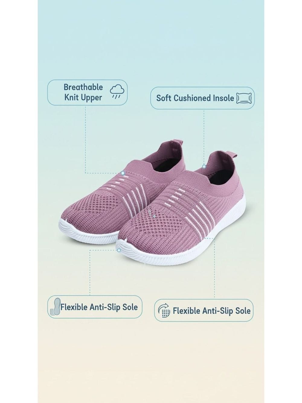 FootStation Women Perforations Slip-On Sneakers Monsoon