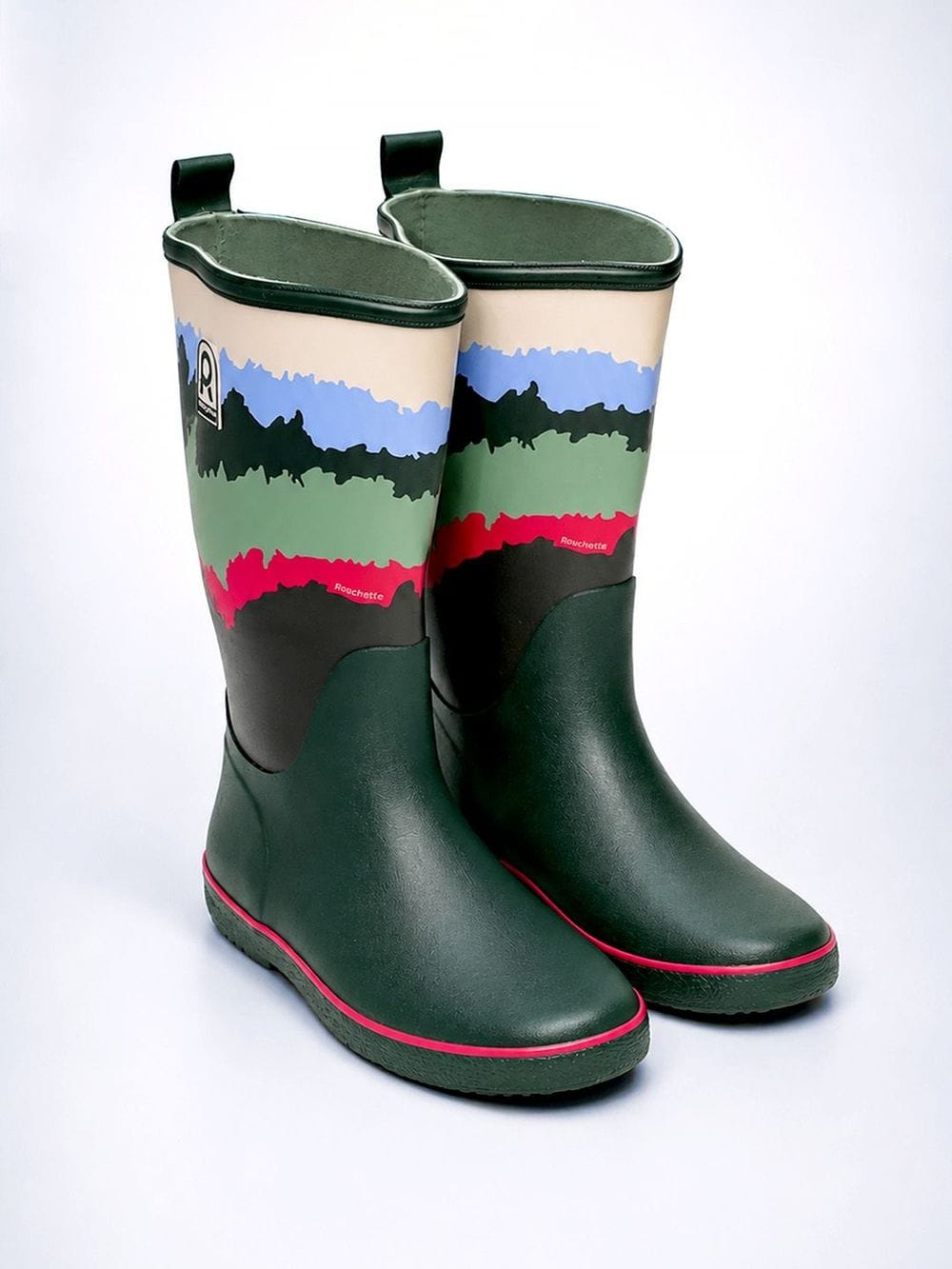 Little Surprise Box Flexible Rubber Rain Gumboots Green