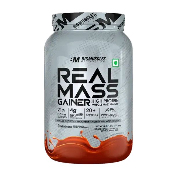 BIGMUSCLES NUTRITION Real Weight Gainer Mass Gainer