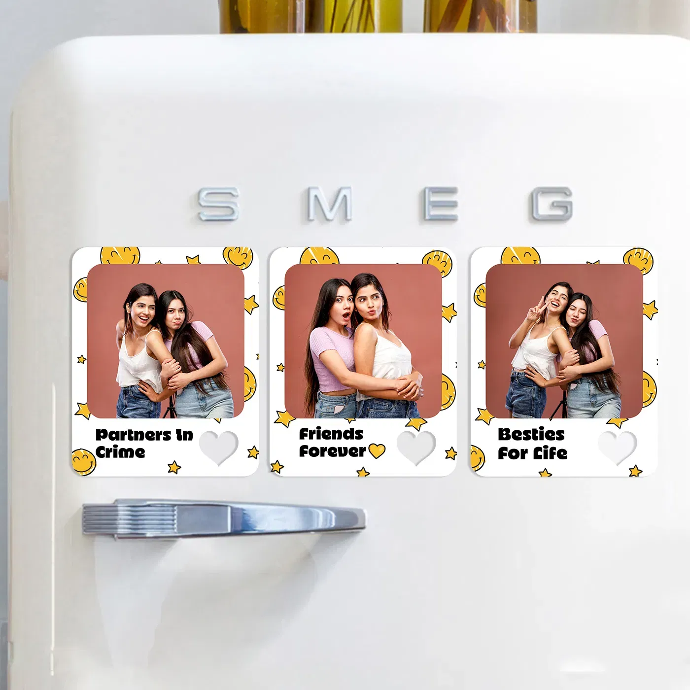 Friends Forever Personalized Fridge Magnet Trio