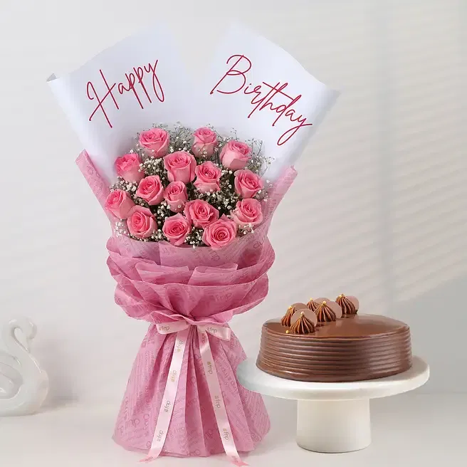 FNP Friendship Blooms and Truffle Delight Combo
