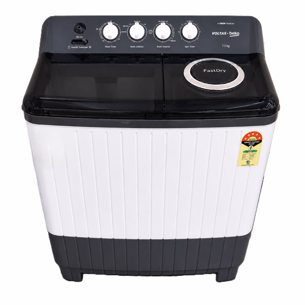 Voltas Beko 7.5 Kg Top Load Semi-Automatic Washing Machine, OK4S1S1W03E, Grey Reliance Digital sale