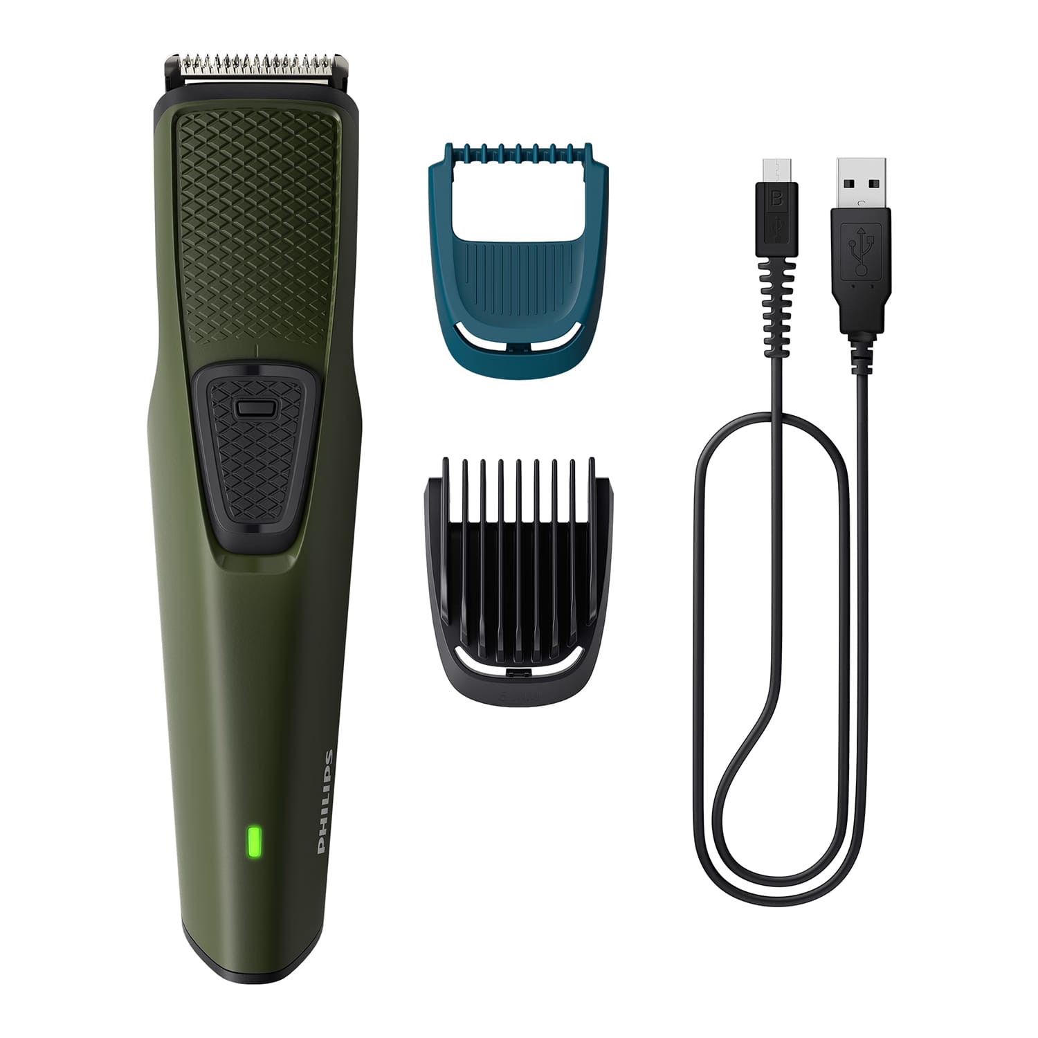 Philips Cordless Beard Trimmer with Dura Power Technology, 30 Min Runtime & 3 Length Settings (BT1230/18) Green Reliance Digital sale