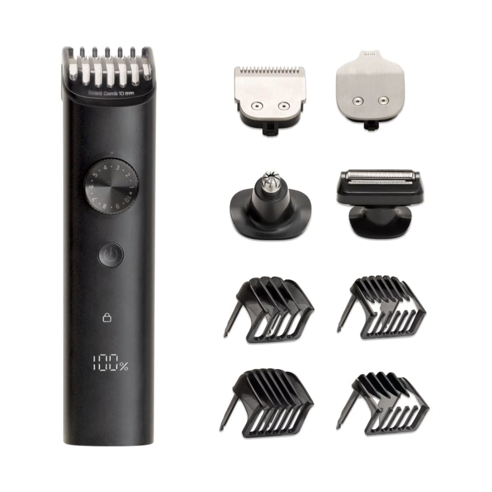 Xiaomi Grooming Kit Pro - Face, Hair, Body - Everything-in-One Professional Styling Trimmer, Body Grooming - Nose & Ear Hair Trimming, Hair Clippers, Beard Combs, Quick Charge and 90 Minutes Run Time, Black Reliance Digital sale