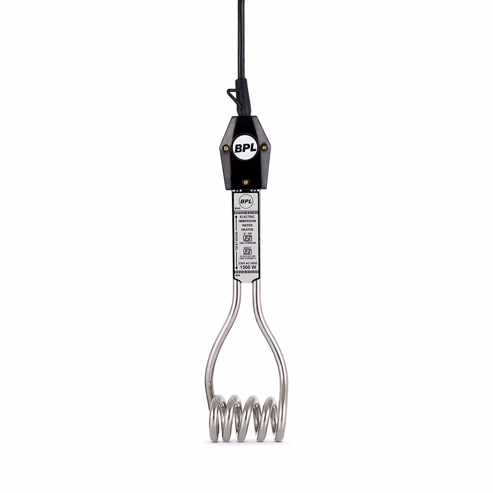BPL Immersion Water Heater 1500 W, BIMH1500, Black Reliance Digital sale