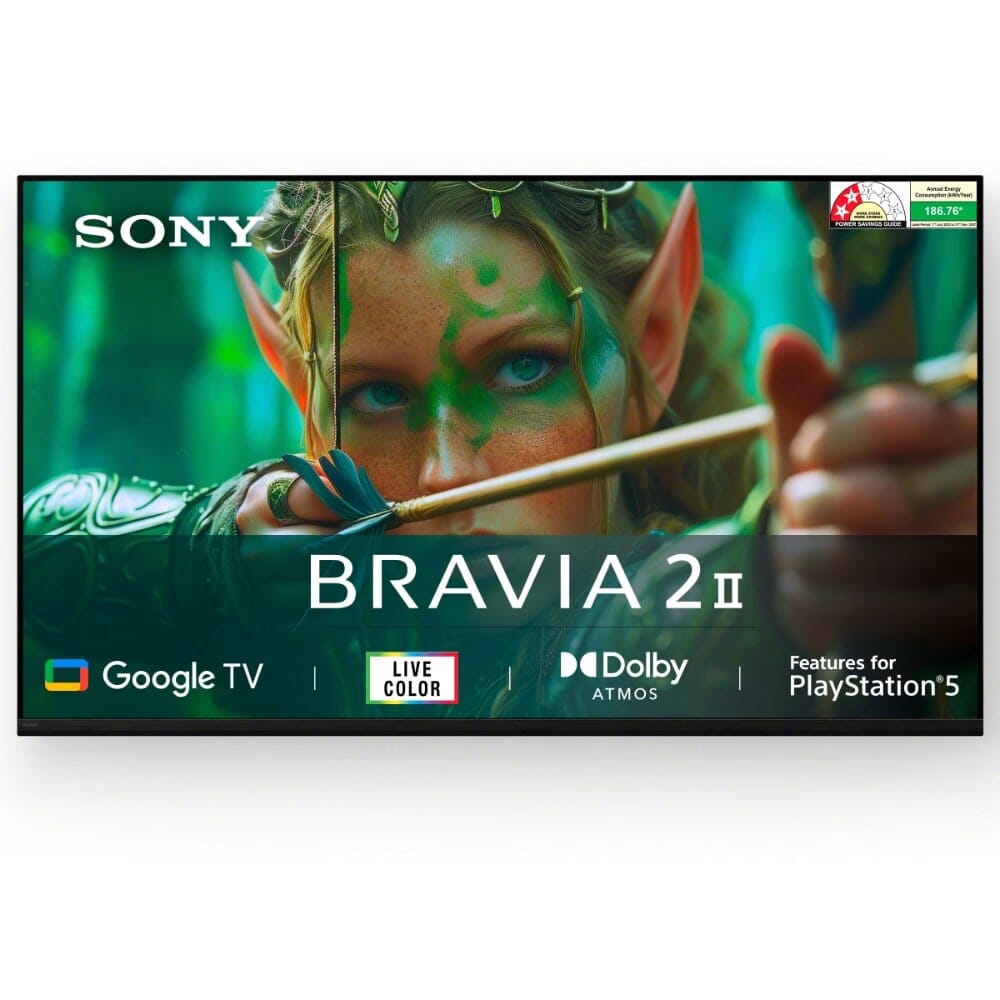 Sony 139 cm (55 inches), BRAVIA 2 4K Ultra HD Smart LED Google TV, Black, K-55S25BM2 Reliance Digital sale