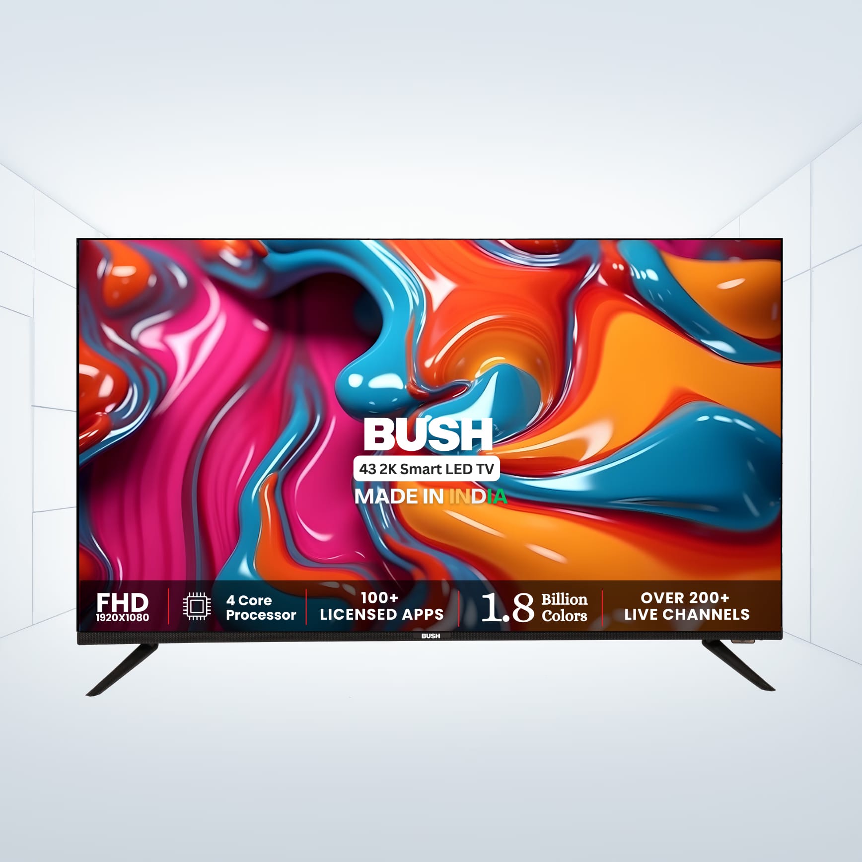 Bush 109 cm (43 inch) Full HD Smart LED TV, Black, JMK43 Reliance Digital sale
