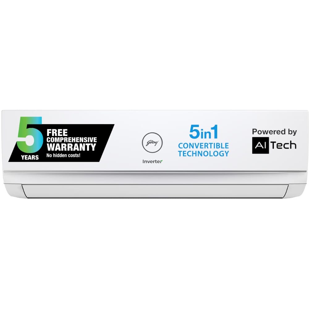Godrej 1.5 Ton 3 Star 5-in-1 Convertible Inverter Split AC, 18TTC3-W (i-Sense Feature, Hidden displa Reliance Digital sale