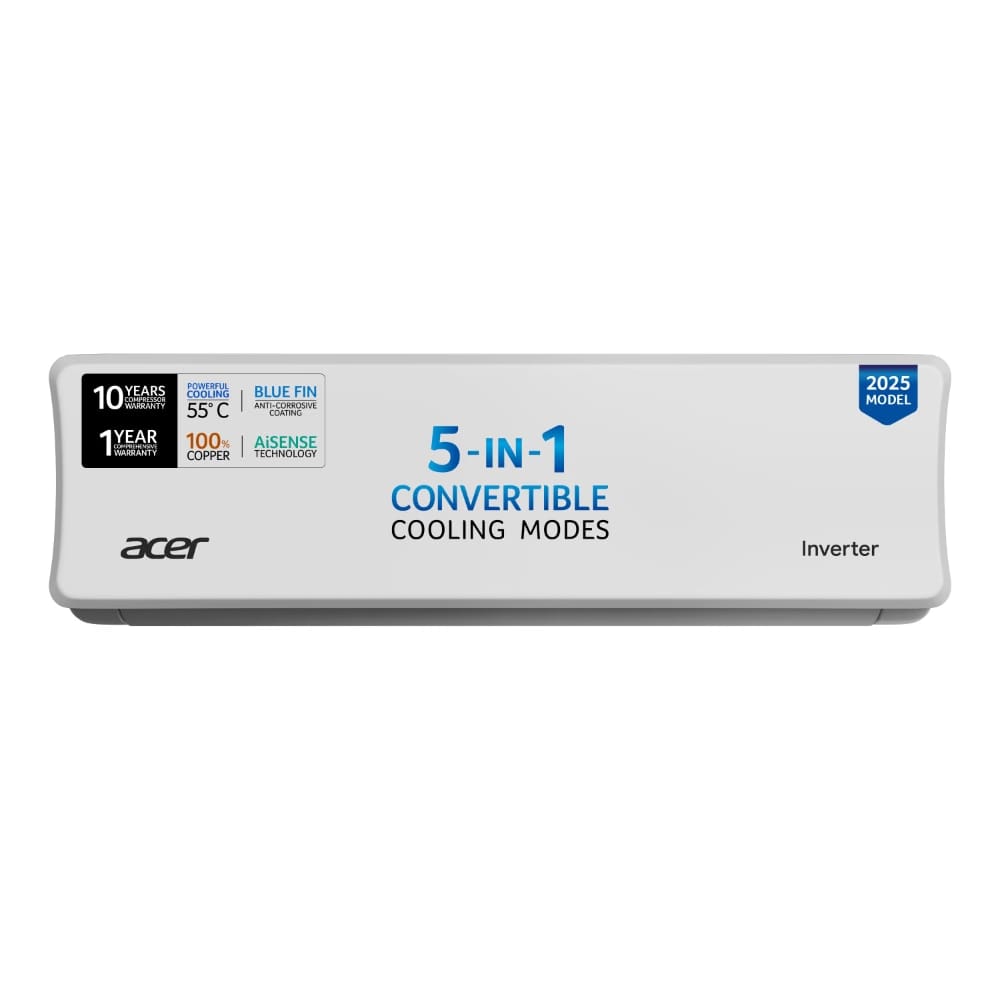 Acer 1.5 Ton 5 Star Smart Split AC (Copper, 5 in 1 Convertible, Anti-Bacterial PM 1.0 Filter, Cools at 55 degr Reliance Digital sale