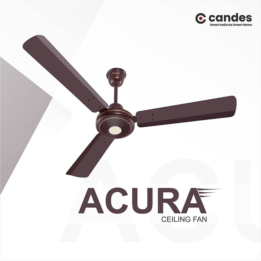 Candes Acura 1200 mm High Speed BLDC Ceiling Fan, Brown Reliance Digital sale