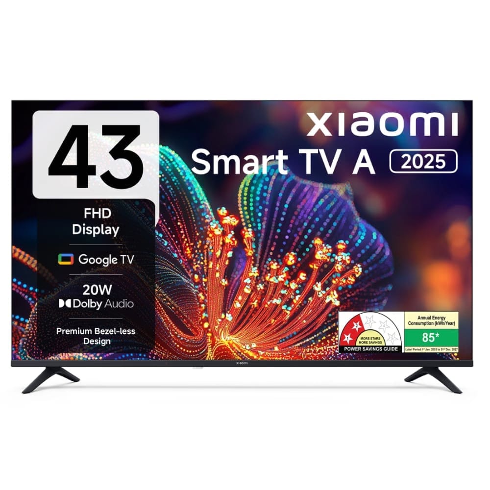 Xiaomi A 109.22 cm (43 inches) Full HD Smart TV, 2025, Black Reliance Digital sale