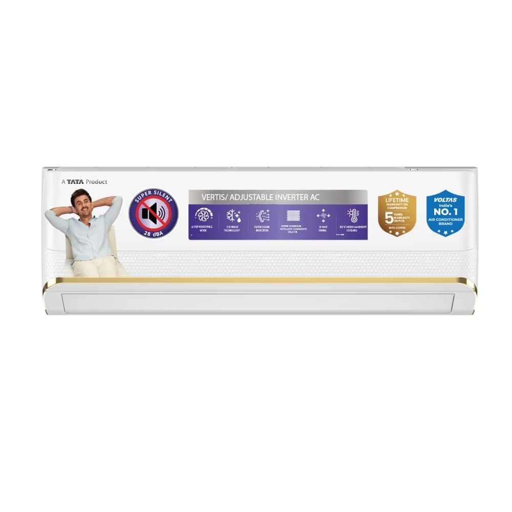 Voltas 1.5 Ton 3 Star Inverter Split Air Conditioner, Vertis Regent Magnum Reliance Digital sale