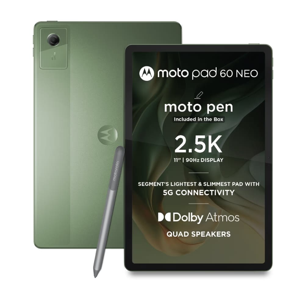 Motorola Pad 60 Neo 27.94 cm (11 inch) Wi-Fi + 5G Tablet with Pen, 4 GB RAM, 128 GB Reliance Digital sale