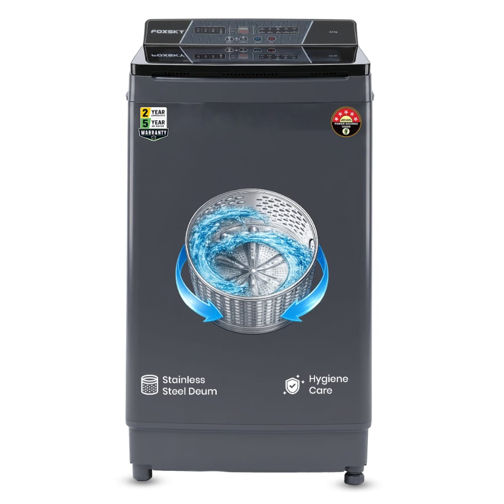 Foxsky 8 kg 5-Star Top Load Washing Machine Reliance Digital sale