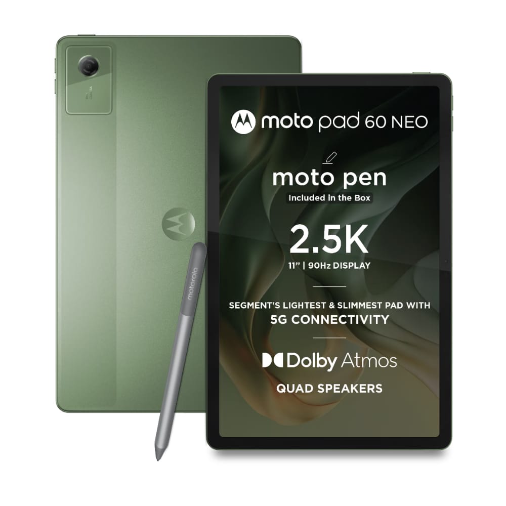 Motorola Pad 60 Neo 11-inch Wi-Fi + 5G Tablet with Pen (4 GB, 128 GB) Reliance Digital sale